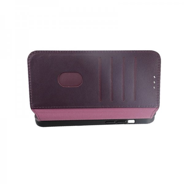 Rvelon iPhone 15 Pro Max Kuori Aitoa Nahkaa Violetti