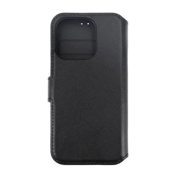 Rvelon iPhone 15 Pro Max Suojakuori Aitoa Nahkaa Musta
