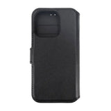 Rvelon iPhone 15 Pro Max Suojakuori Aitoa Nahkaa Musta