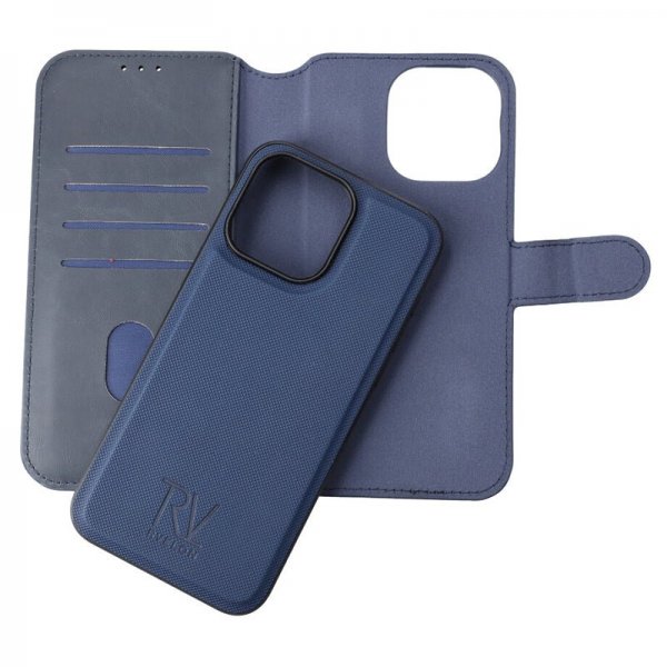 Rvelon iPhone 15 Pro Max -kotelo, magneettinen, irrotettava kuori, sininen