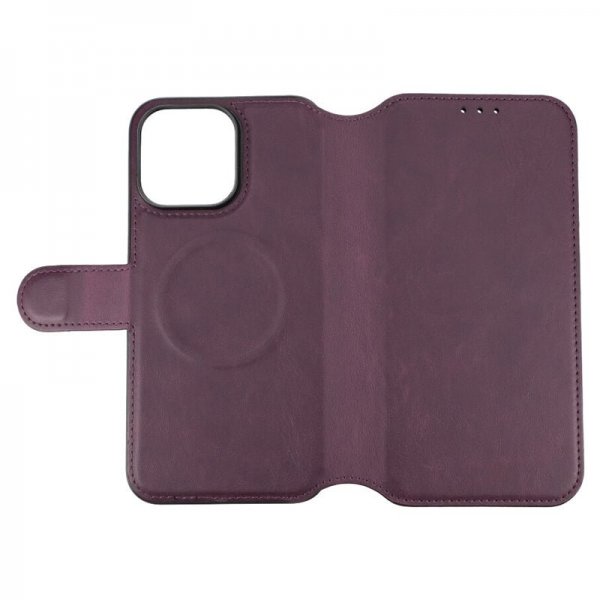Rvelon iPhone 15 Pro Max suojakotelo 4 korttipaikkaa MagSafe violetti