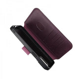 Rvelon iPhone 15 Pro Max suojakotelo 4 korttipaikkaa MagSafe violetti