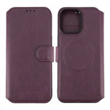 Rvelon iPhone 15 Pro Max suojakotelo 4 korttipaikkaa MagSafe violetti