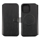 Rvelon iPhone 15 Pro Max Kuori 4 Korttipaikkaa MagSafe Musta