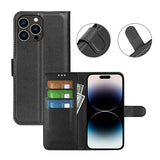 iPhone 15 Pro Max -kotelo jalustalla, musta