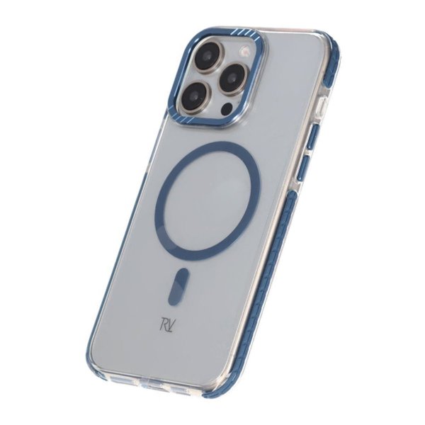 Rvelon iPhone 15 Pro Max Kuori TPU MagSafe Sininen