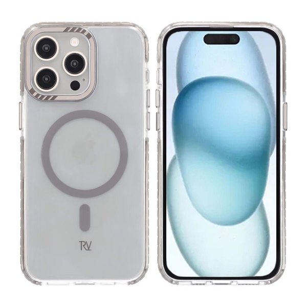 Rvelon iPhone 15 Pro Max Kuori TPU MagSafe Harmaa