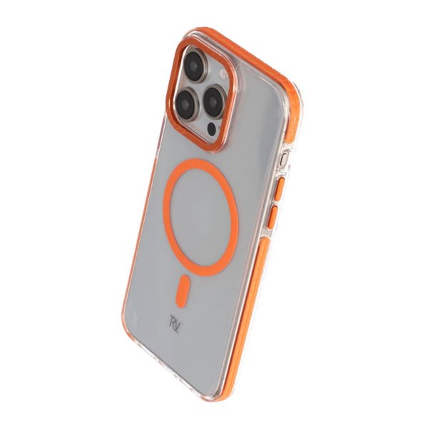 Rvelon iPhone 15 Pro Max Suojakuori Vahvistetuilla Kulmilla Oranssi