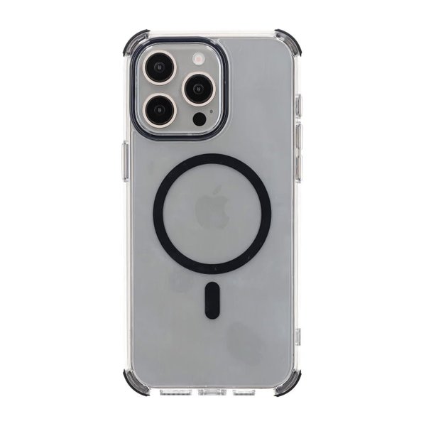 Rvelon iPhone 15 Pro Max Kuori Vahvistetuilla Kulmilla Musta