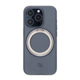 Rvelon iPhone 15 Pro Max Kuori Pyörivä MagSafe-jalusta Harmaa