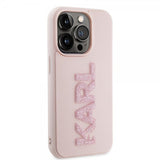 Karl Lagerfeld iPhone 15 Pro Max -suojakuori 3D Rubber Karl Pink