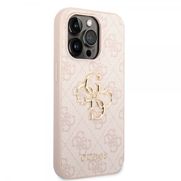 Guess iPhone 15 Pro Max Kuori 4G Logo Pinkki