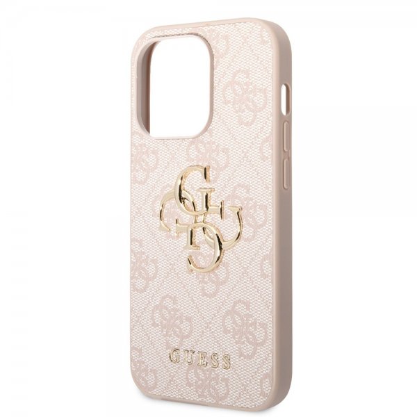 Guess iPhone 15 Pro Max Kuori 4G Logo Pinkki