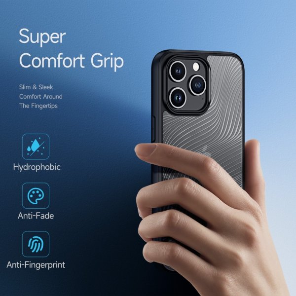 Dux Ducis iPhone 15 Pro Max Suojakuori Aimo Series Musta
