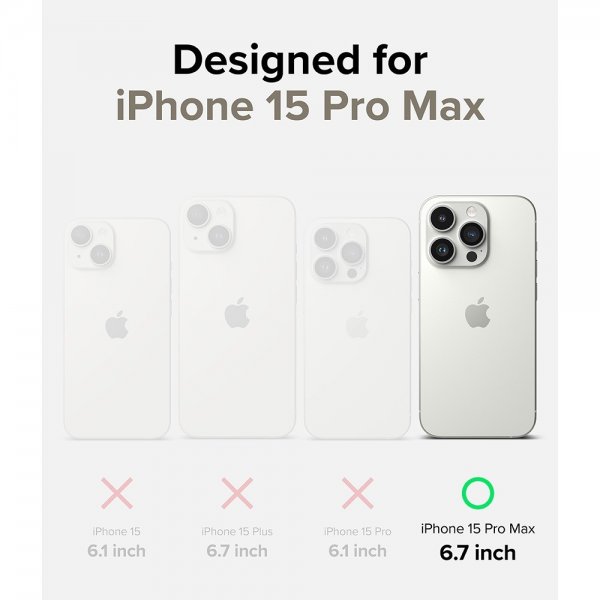 Ringke iPhone 15 Pro Max Kuori Air Glitter Läpinäkyvä