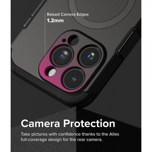 Ringke iPhone 15 Pro Max -suojakuori All Around MagSafe Gun Metal