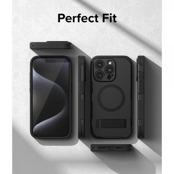 Ringke iPhone 15 Pro Max -suojakuori Alles MagSafe Musta