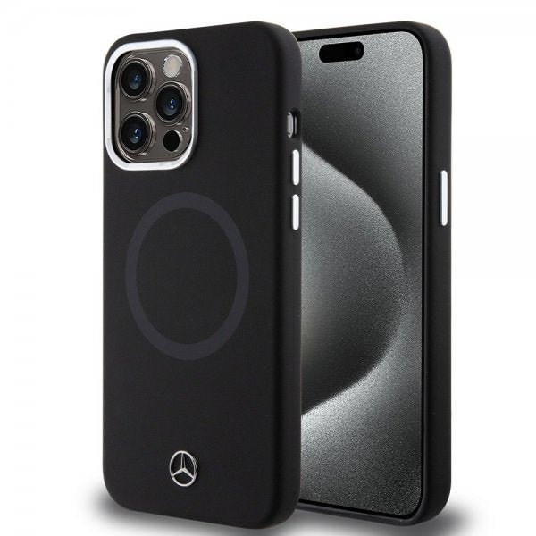Mercedes-Benz iPhone 15 Pro Max -suojakuori Bicolor MagSafe musta