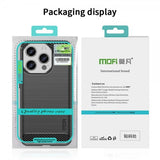 Mofi iPhone 15 Pro Max -kuori harjattu hiilikuitukuvioitu punainen