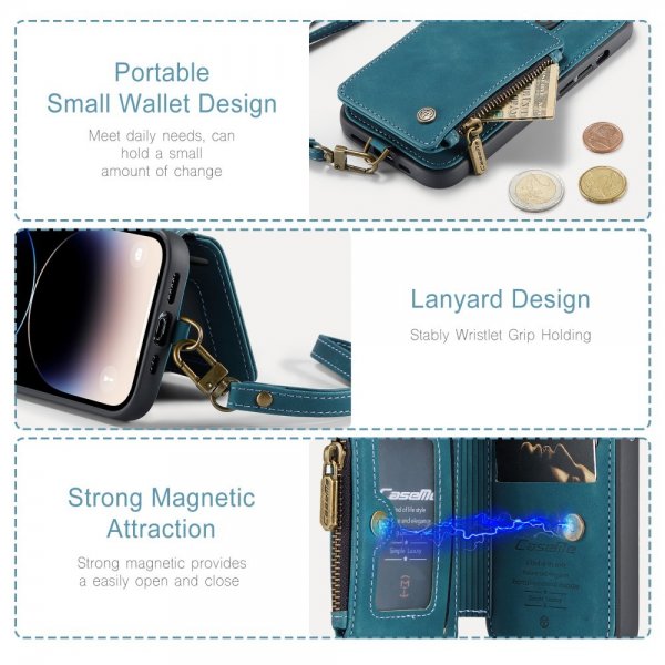 CaseMe iPhone 15 Pro Max Kuori C20-sarja Petrol
