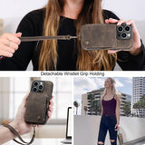 CaseMe iPhone 15 Pro Max Kuori C20-sarja Kahvi