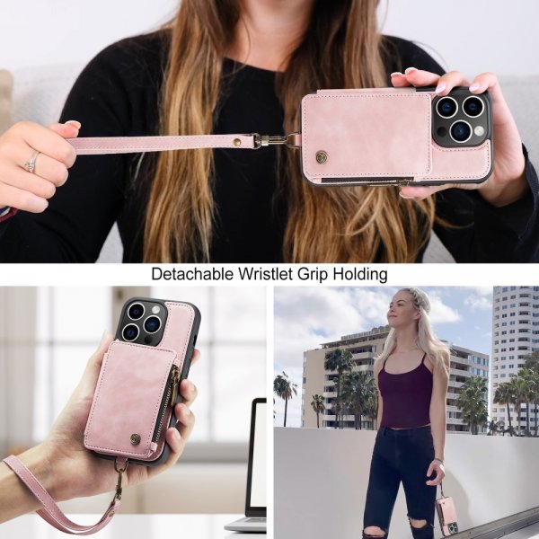 CaseMe iPhone 15 Pro Max -suojakuori, C20 Series, pinkki