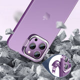 X-Level iPhone 15 Pro Max Kuori Kameralinssisuojalla Jalusta Liila