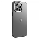 X-Level iPhone 15 Pro Max Kuori Kamerakehys Jalustalla Musta