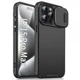 iPhone 15 Pro Max Kuori Camera Slide Musta