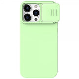 Nillkin iPhone 15 Pro Max CamShield Silky -suojakuori, vaaleanvihreä