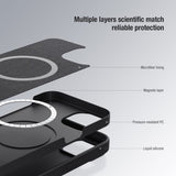 Nillkin iPhone 15 Pro Max Kuori CamShield Silky MagSafe Vaaleansininen