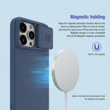 Nillkin iPhone 15 Pro Max Kuori CamShield Silky MagSafe Vaaleansininen