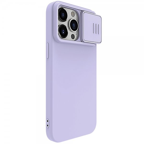 Nillkin iPhone 15 Pro Max Kuori CamShield Silky MagSafe Vaaleanlila