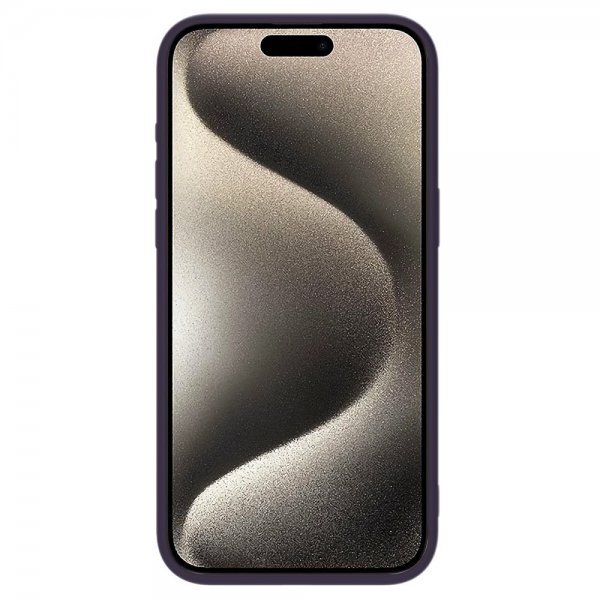 Nillkin iPhone 15 Pro Max Suojakuori CamShield Silky MagSafe Tummanliila