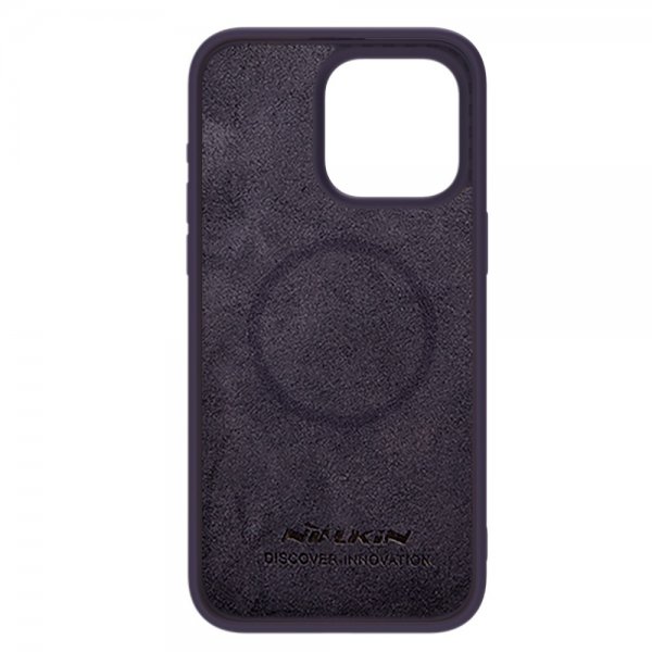 Nillkin iPhone 15 Pro Max Suojakuori CamShield Silky MagSafe Tummanliila
