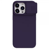 Nillkin iPhone 15 Pro Max Suojakuori CamShield Silky MagSafe Tummanliila