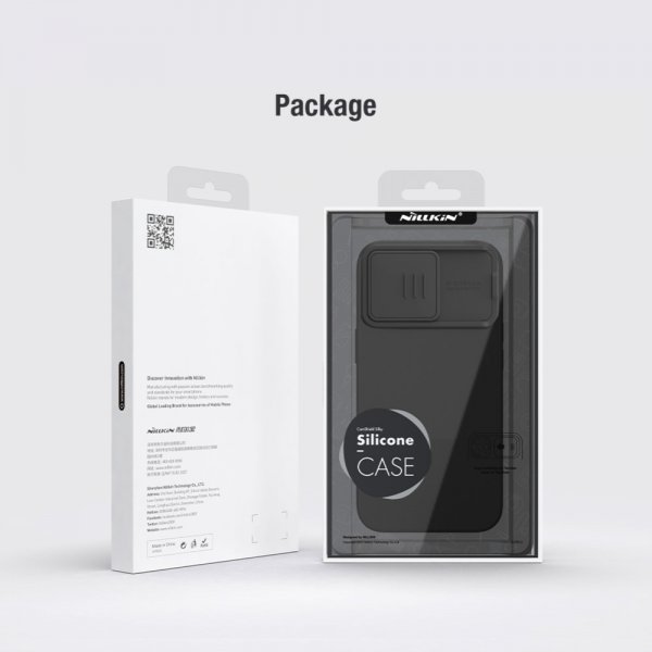 Nillkin iPhone 15 Pro Max Suojakuori CamShield Silky MagSafe Tummanliila