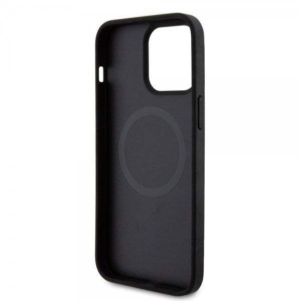 Ferrari iPhone 15 Pro Max Kuori Carbon PU-nahka MagSafe Musta