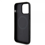 Ferrari iPhone 15 Pro Max Kuori Carbon PU-nahka MagSafe Musta
