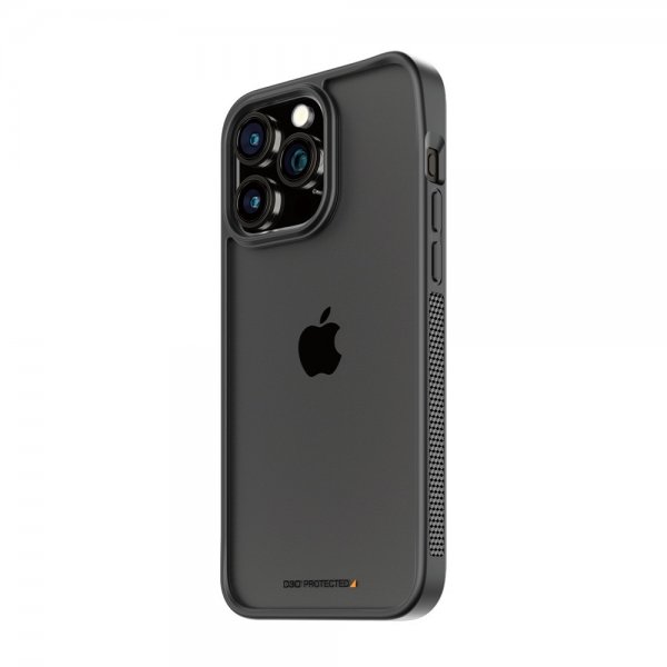 PanzerGlass iPhone 15 Pro Max -suojakuori ClearCase D3O, musta
