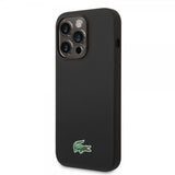 Lacoste iPhone 15 Pro Max -suojakuori Croc Logo MagSafe Musta