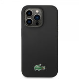 Lacoste iPhone 15 Pro Max -suojakuori Croc Logo MagSafe Musta
