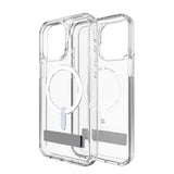 ZAGG iPhone 15 Pro Max -suojakuori Crystal Palace Snap Kickstand Clear