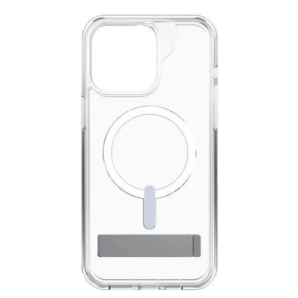 ZAGG iPhone 15 Pro Max -suojakuori Crystal Palace Snap Kickstand Clear