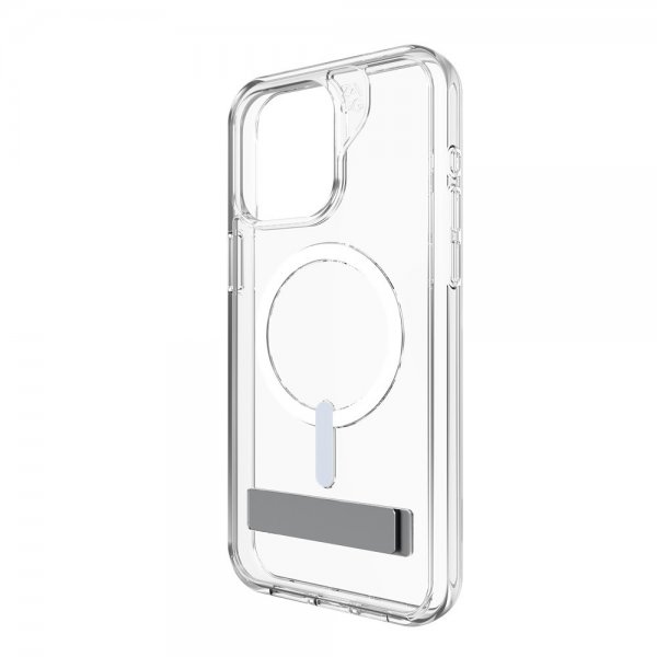 ZAGG iPhone 15 Pro Max -suojakuori Crystal Palace Snap Kickstand Clear