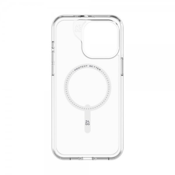 ZAGG iPhone 15 Pro Max -suojakuori Crystal Palace Snap, läpinäkyvä