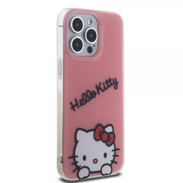Hello Kitty iPhone 15 Pro Max -suojakuori Daydreaming Crossbody, vaaleanpunainen