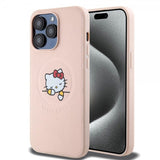Hello Kitty iPhone 15 Pro Max Kuori Debossed Logo MagSafe Pinkki