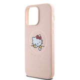 Hello Kitty iPhone 15 Pro Max Kuori Debossed Logo MagSafe Pinkki
