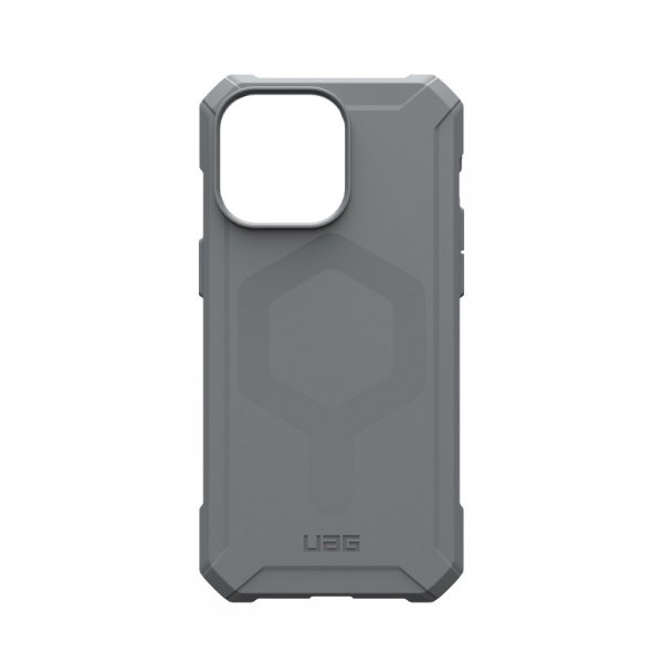 Urban Armor Gear (UAG) iPhone 15 Pro Max Essential Armor MagSafe -suojakuori, hopea